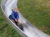 Auf der Sommerrodelbahn